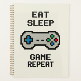 Planificador de Repetir Comer Dormir Jugar – Gamer