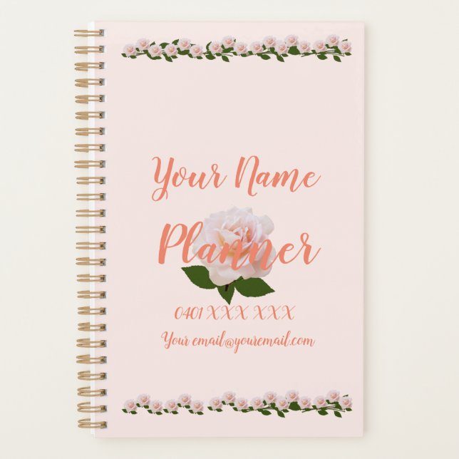 Planificador de Rosas personalizados (Anverso)