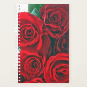 Planificador de rosas rojas