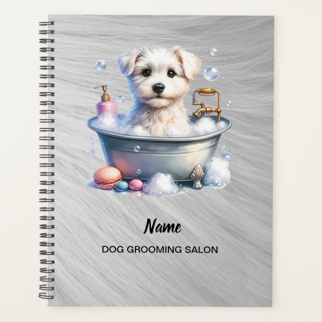 Planificador de salón de belleza para perros (Anverso)