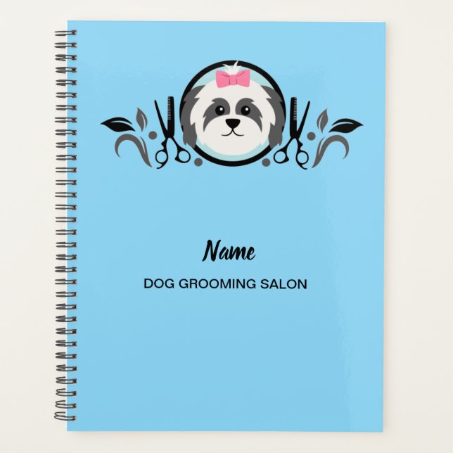 Planificador de salón de belleza para perros (Anverso)