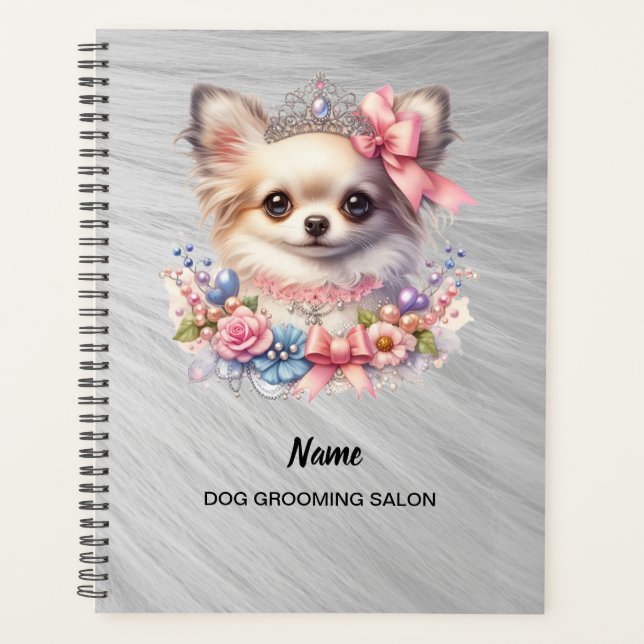 Planificador de salón de belleza para perros (Anverso)