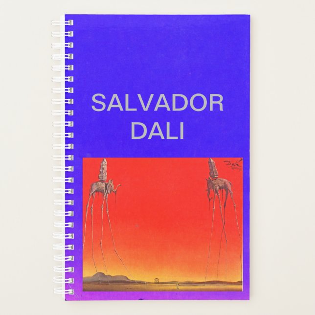 PLANIFICADOR DE SALVADOR DALI CON BIOGRAFÍA (Anverso)