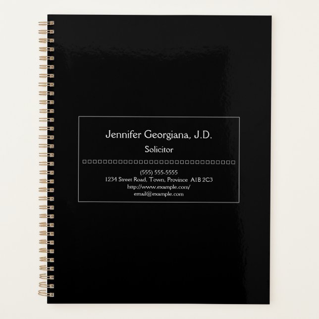 Planificador de solicitor tradicional (Anverso)