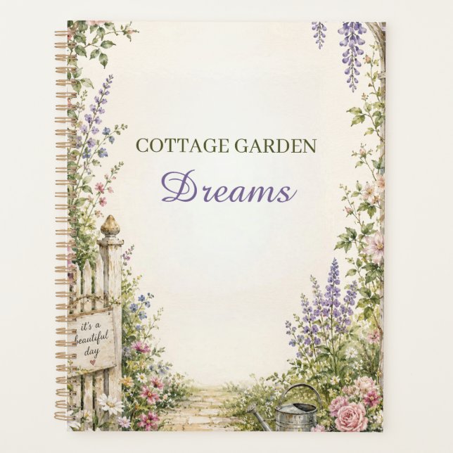 Planificador de Sueños de Jardín de Campo Personal (Anverso)