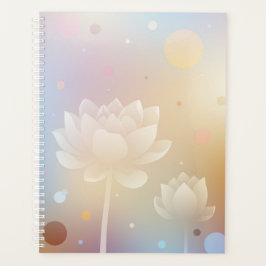 Planificador de tapa dura Charming Lotus
