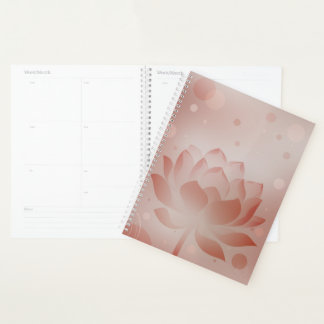 Planificador de tapa dura Red Lotus Glow