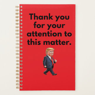Planificador de Trump | Gracias por su atención