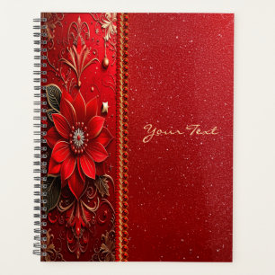 Planificador de Vacaciones de Flor Roja