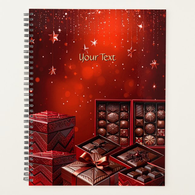 Planificador de vacaciones de Navidad de dulces de (Anverso)