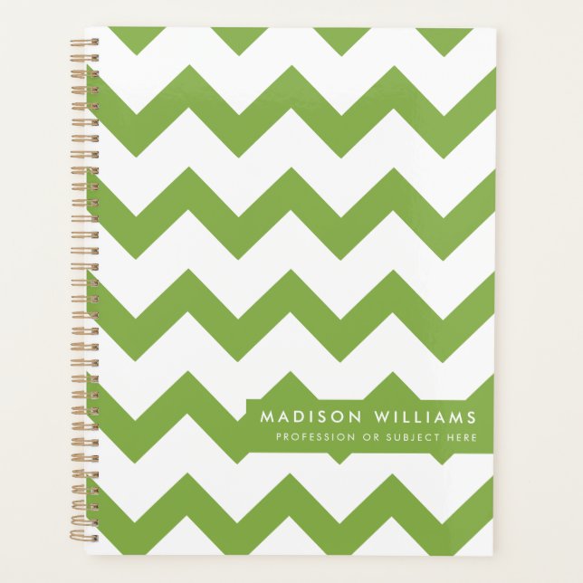 Planificador de zigzag moderno minimalista (Anverso)