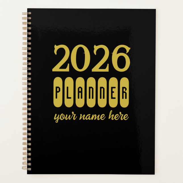 Planificador del año nuevo 2026 (Anverso)