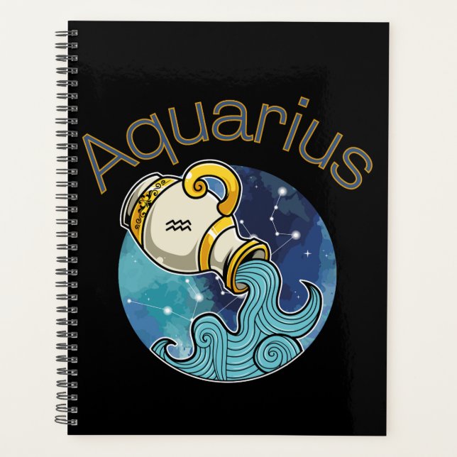 Planificador del calendario de Rótulos de Aquarius (Anverso)