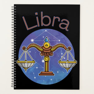 Planificador del calendario de Rótulos Libra Zodia