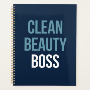 Planificador del jefe de belleza limpio para el co