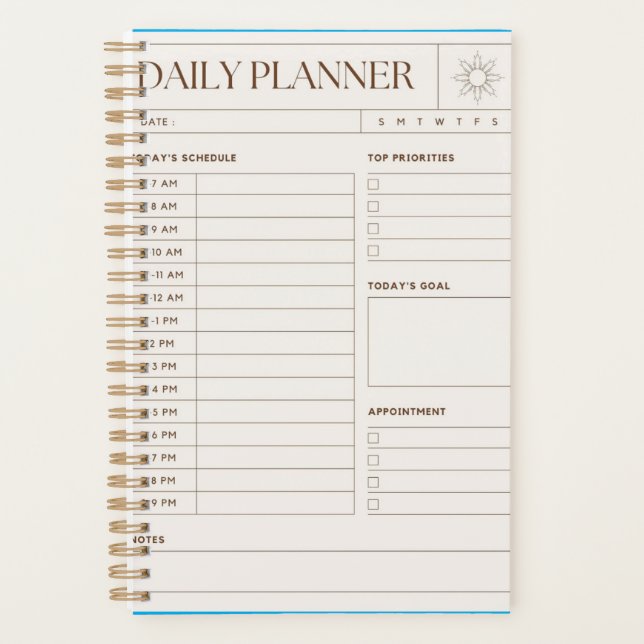 Planificador Diario (Anverso)