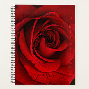 Planificador Diario con Rosa Roja y Fotos - HAMbWG