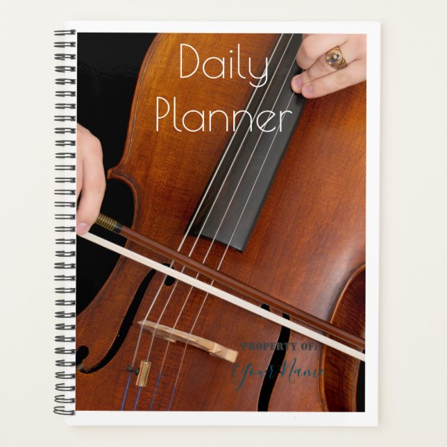 Planificador diario con tema de violonchelo - HAMb (Anverso)