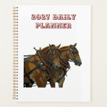 Planificador Diario de Caballo de Carga Belga