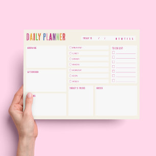Planificador Diario De Escritorio Cuaderno
