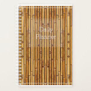 Planificador Diario de Fotos con Diseño de Bambú -