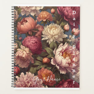 Planificador Diario de Fotos de Flores de Peonía -