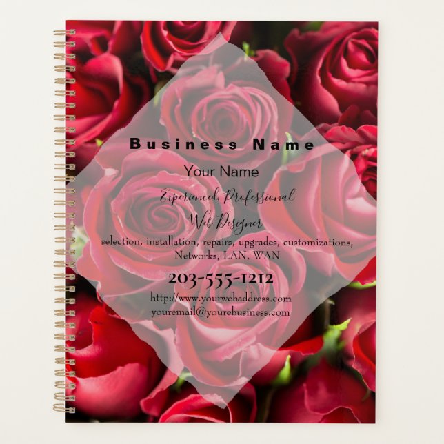Planificador Diario de Rosas Rojas HAMbyWG (Anverso)