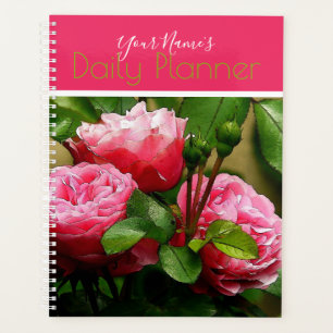 Planificador Diario de Rosas Rosadas - HAMbWG