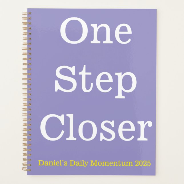 Planificador diario - Diseño personalizado de un p (Anverso)