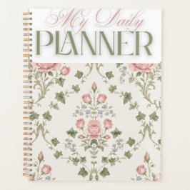 Planificador Diario Floral Damasco Clásico "Mi Pla