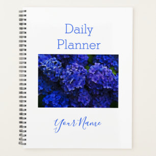 Planificador Diario Foto Hortensia Azul - HAMbWG