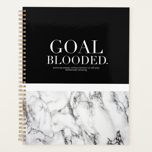Planificador diario Goal Blooded ™ (Anverso)