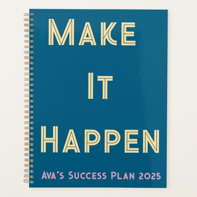 Planificador diario - Hacer que ocurra el diseño P (Anverso)