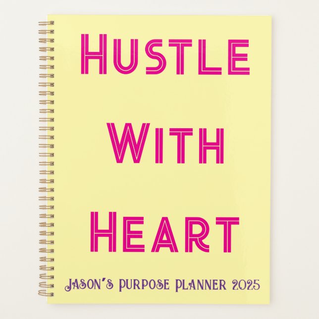 Planificador diario - Hustle Con Libro De Personal (Anverso)