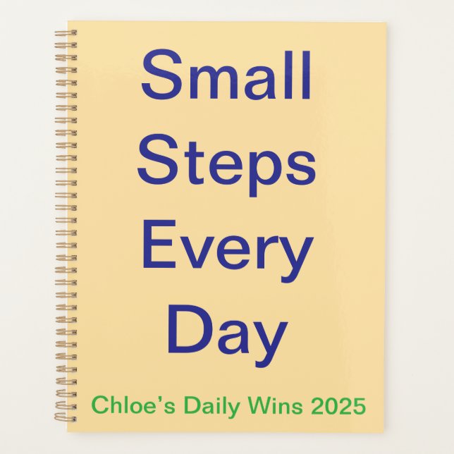 Planificador diario - Libro de Personalizados diar (Anverso)