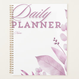 Planificador Diario Minimalista Hoja de Lavanda