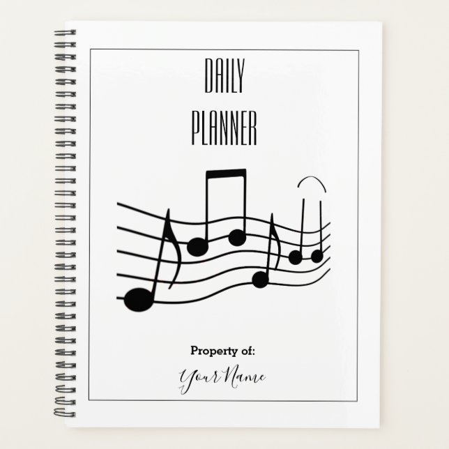 Planificador Diario - Notas Musicales - HAMbWG (Anverso)