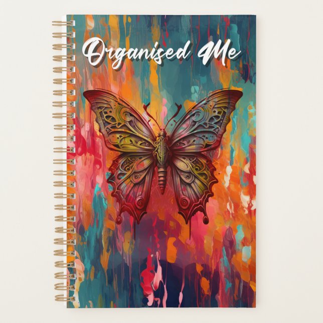 Planificador, diario, organizador mariposa Dalí (Anverso)