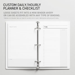 Planificador Diario Personalizado sin Fecha Hojas 