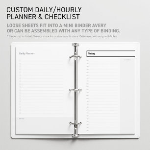 Planificador Diario Personalizado sin Fecha Hojas