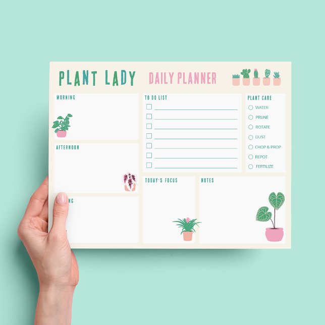 Planificador Diario Plant Lady Bloc de Notas (Subido por el creador)