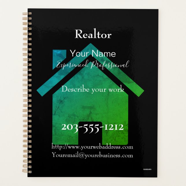 Planificador diario promocional de Realtor - HAMby (Anverso)