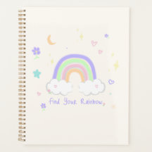 Planificador Diario Sueños Arcoíris Pastel