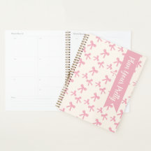 Planificador Diario Sueños de Lazo Rosa