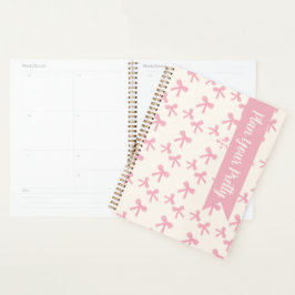 Planificador Diario Sueños de Lazo Rosa