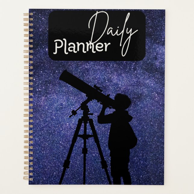 Planificador Diario Tema Galaxia Observando las Es (Anverso)