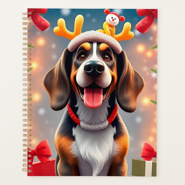 Planificador Divertido de Navidad para Perros Rega (Anverso)