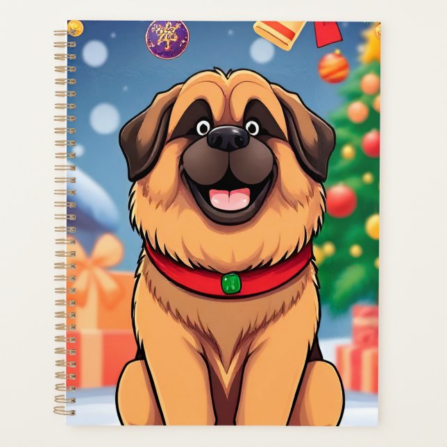 Planificador divertido de Navidad para perros Rega (Anverso)