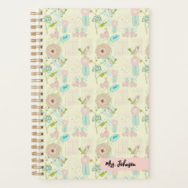 Planificador docente personalizado con nombre