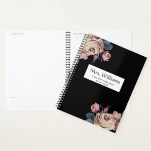 Planificador docente personalizado de floral cúpu